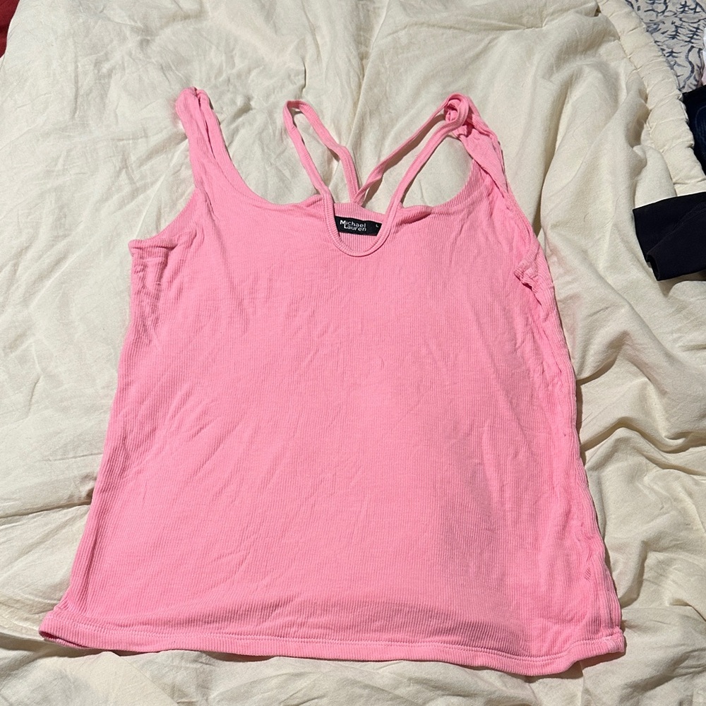 Michael Lauren Pink Camisole Top